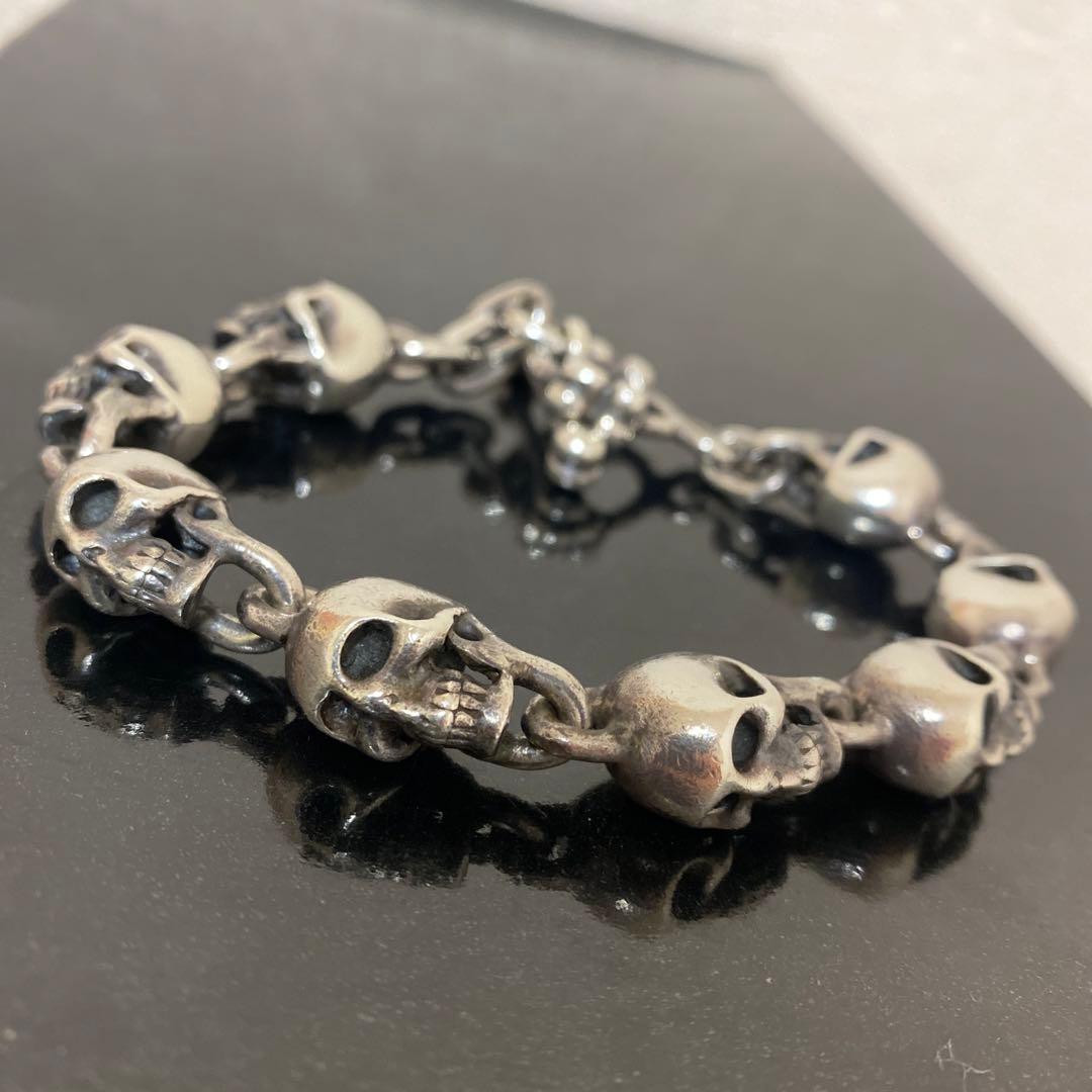 PAD商品　シルバー　スカル　ブレスレット