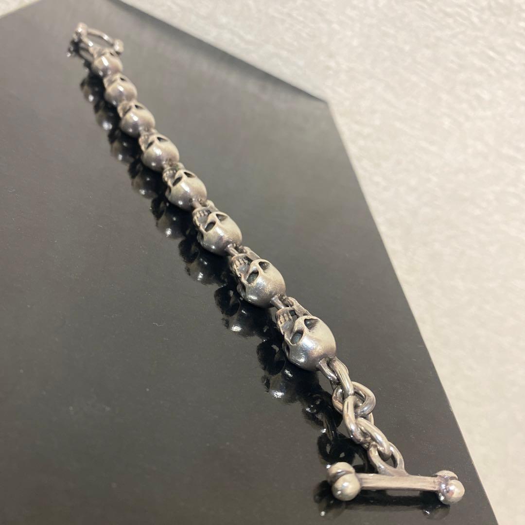 PAD商品　シルバー　スカル　ブレスレット
