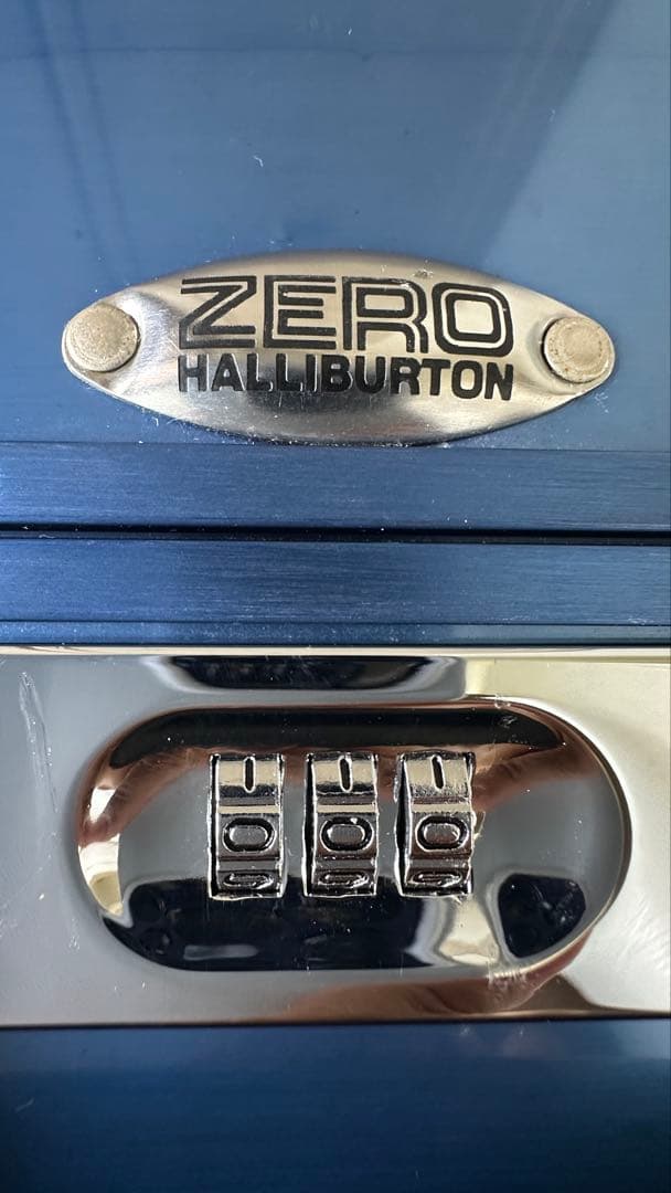 USA製 ゼロハリバートン アルミ キャリーケース ZR21 2輪 艶ありブルー