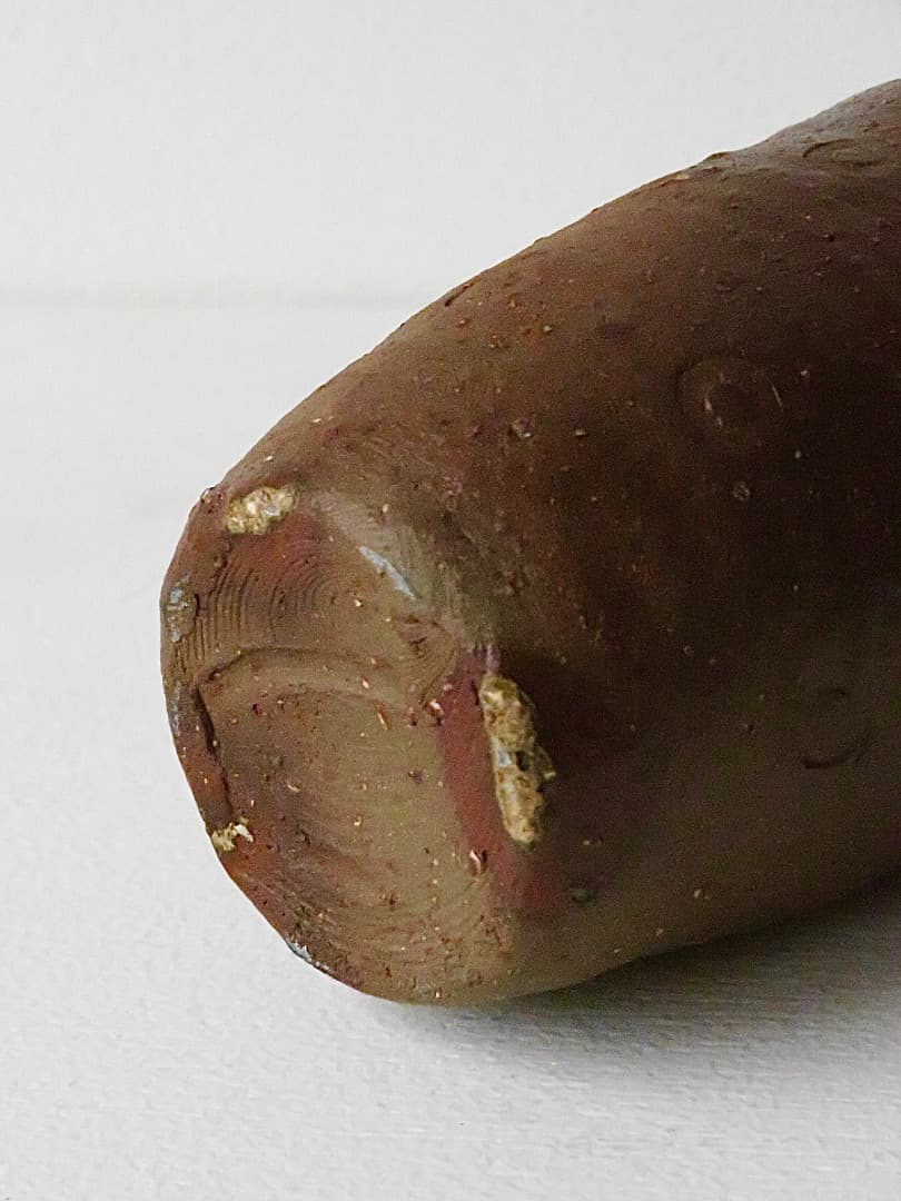 限定セル【希少品】伝説の陶芸家 國吉清尚 焼締 珊瑚紋 小湯呑 ぐい呑 泡盛