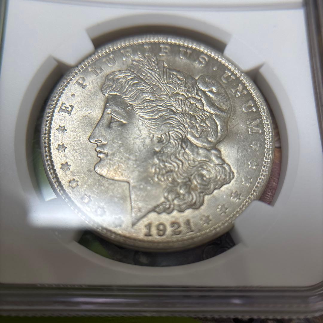 1921モルガンダラー銀貨　NGC MS64