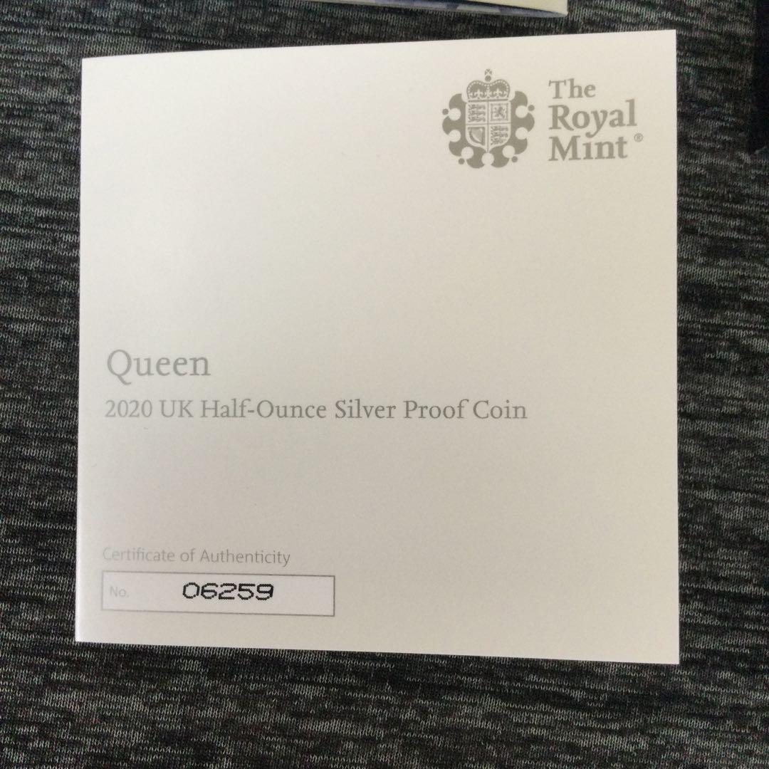 【レア】Queen クイーン 2020 記念硬貨 記念 シルバー 銀