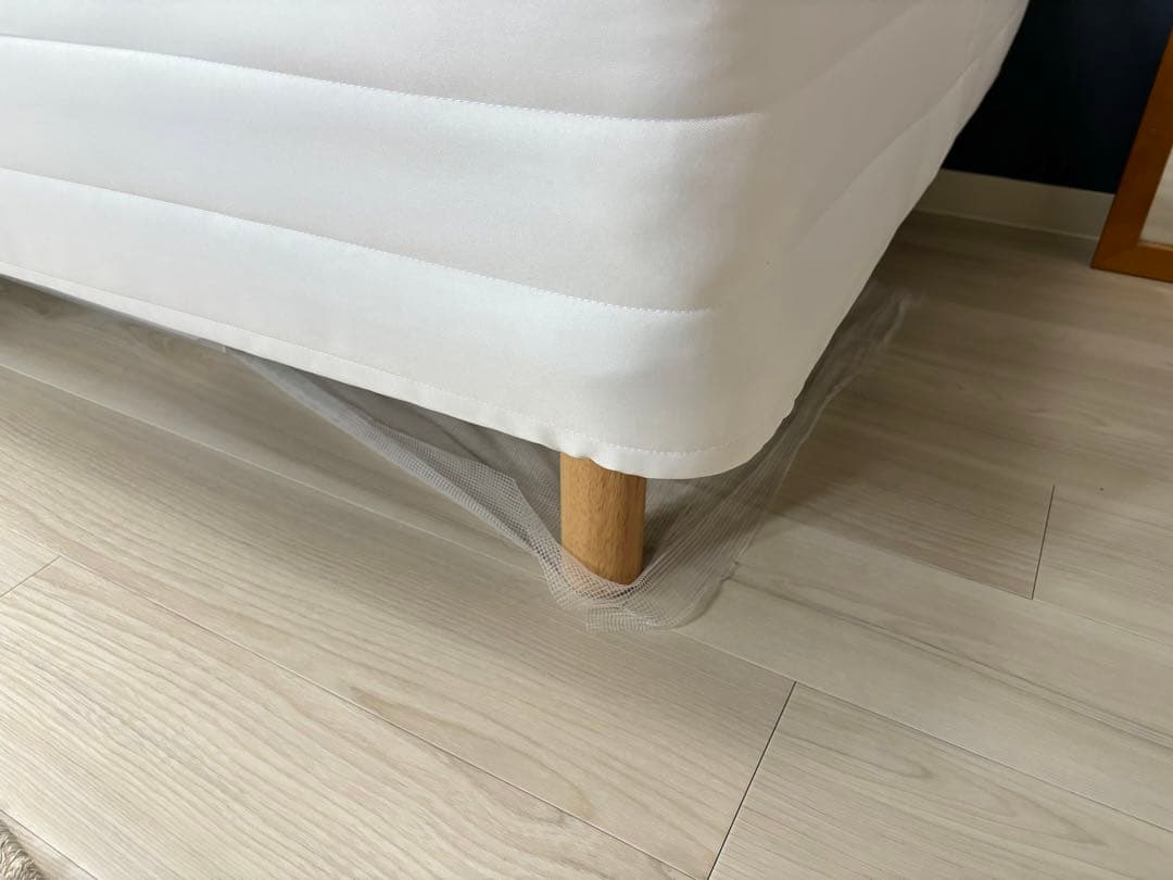 美品　脚付きマットレス　シングル　無印良品　ポケットコイル　洗えるカバー