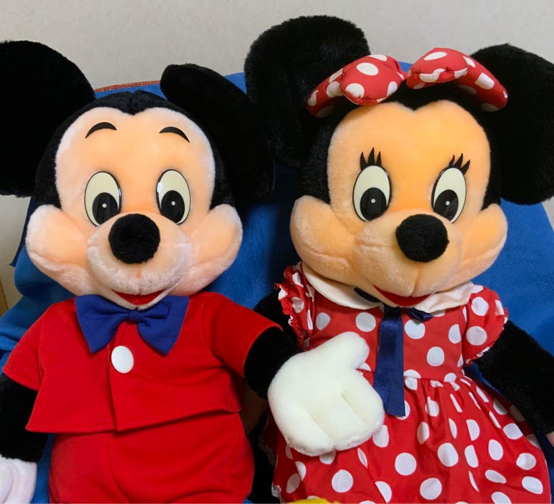 東京　サンアンドスター★ミッキーマウス＆ミニーマウス　ぬいぐるみ　レトロ