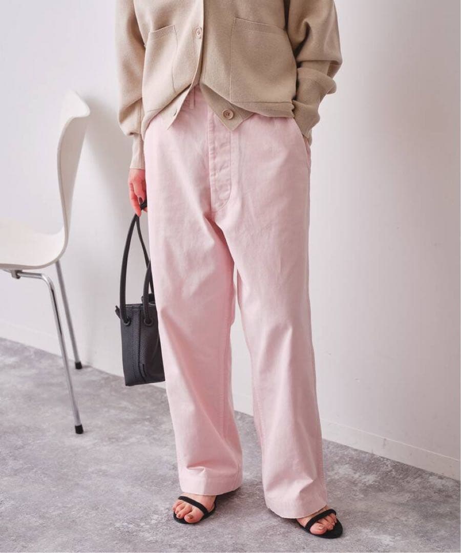 Spick&SpanスピックアンドスパンHiguchi×Sチノワイドパンツピンク
