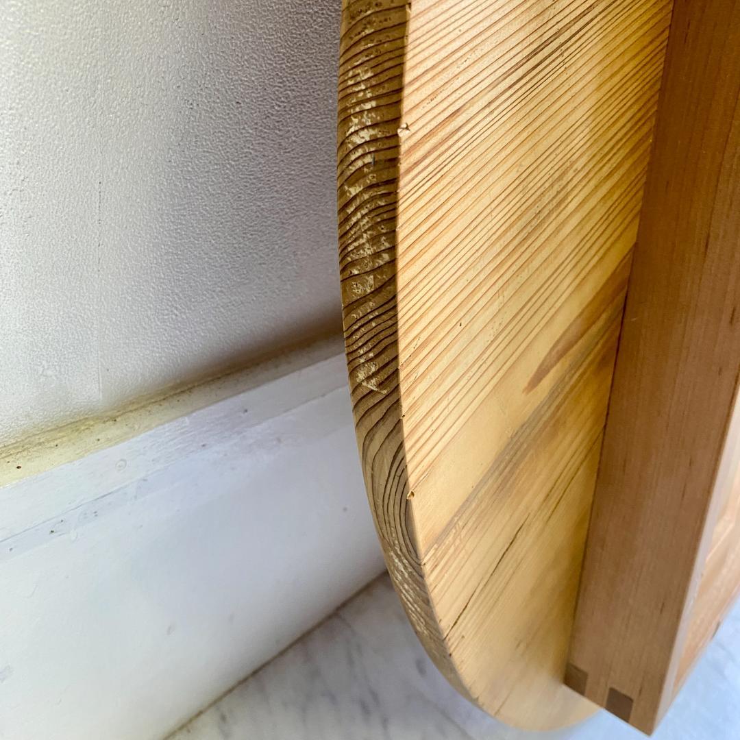 レトロ 折りたたみちゃぶ台 円形 木製座卓 山田建具製作所