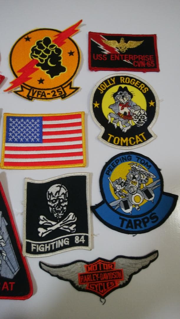ミリタリー　ワッペン　15枚　トップガン　F14　トムキャット