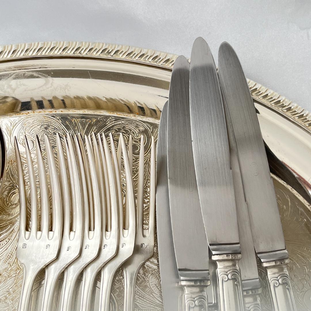 【仏蘭西】 Louis XV ディナーセット 24本【シルバープレート】