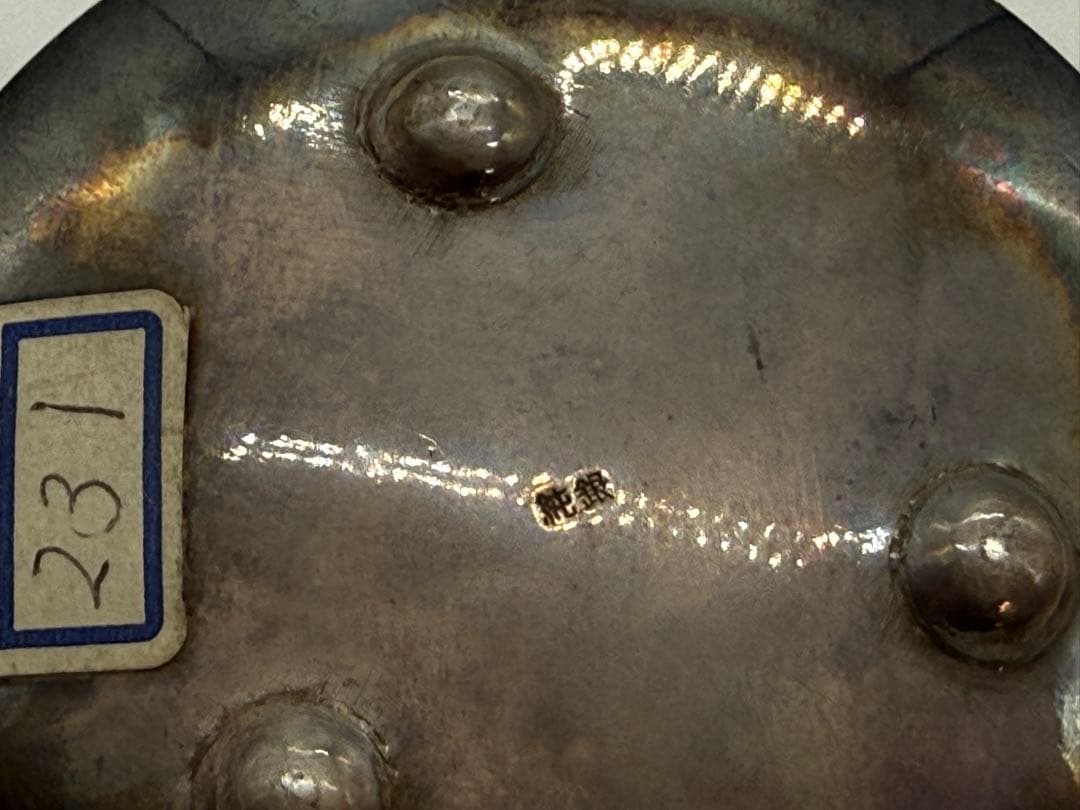 時代　純銀　七宝焼　水滴　重さ122g 送料込み260115