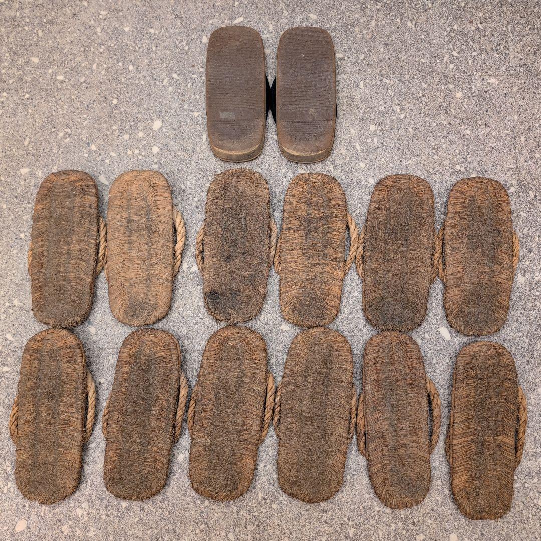 茶道具　露地用　ぞうり・雪駄　二十二足