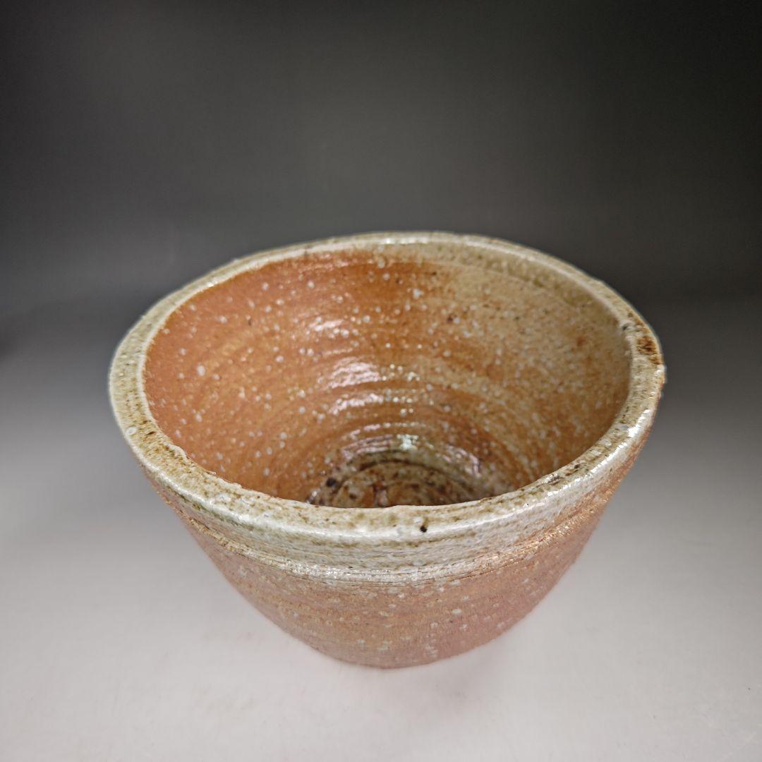 イ518 水指『信楽　広口水指　共箱』『江川拙斎作』茶道具