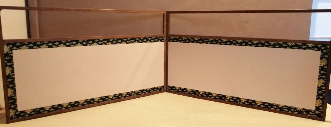 【茶道具】鳳凰紋網代風炉先屏風　風炉先220