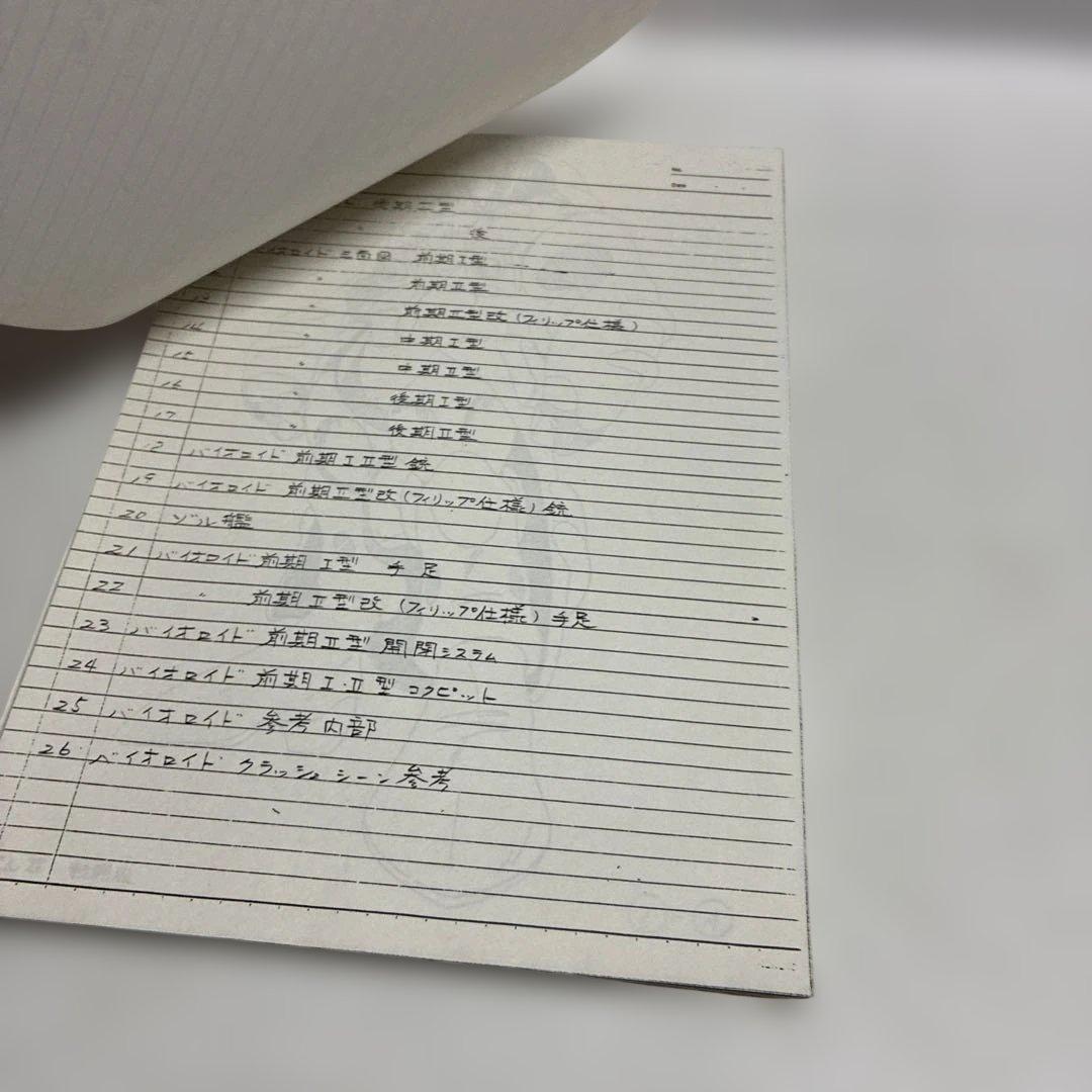 【設定資料】超時空騎団サザンクロス　A4、B4、B5サイズの用紙