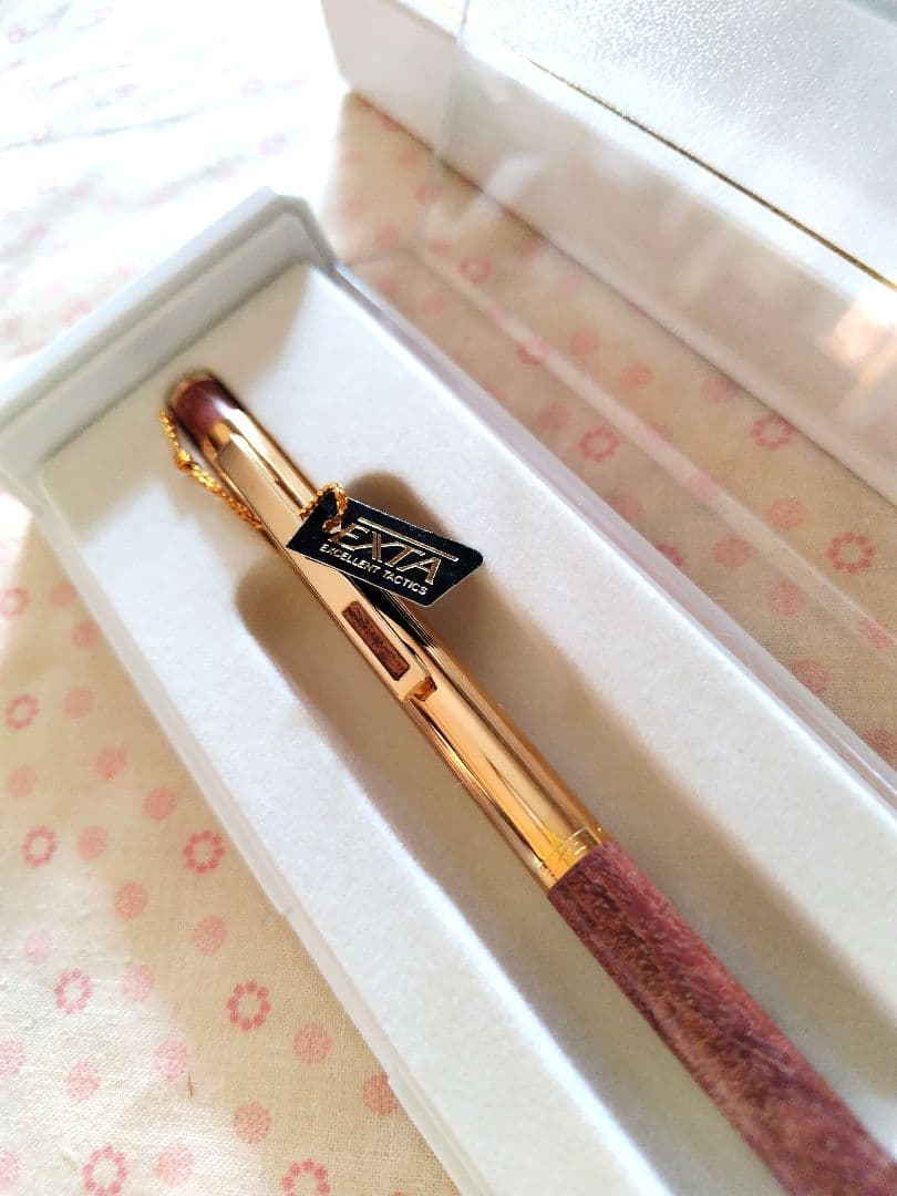 トンボシャーペン エクスタ 未使用 タグ付 木軸 ゴールド軸「希少・絶版品」