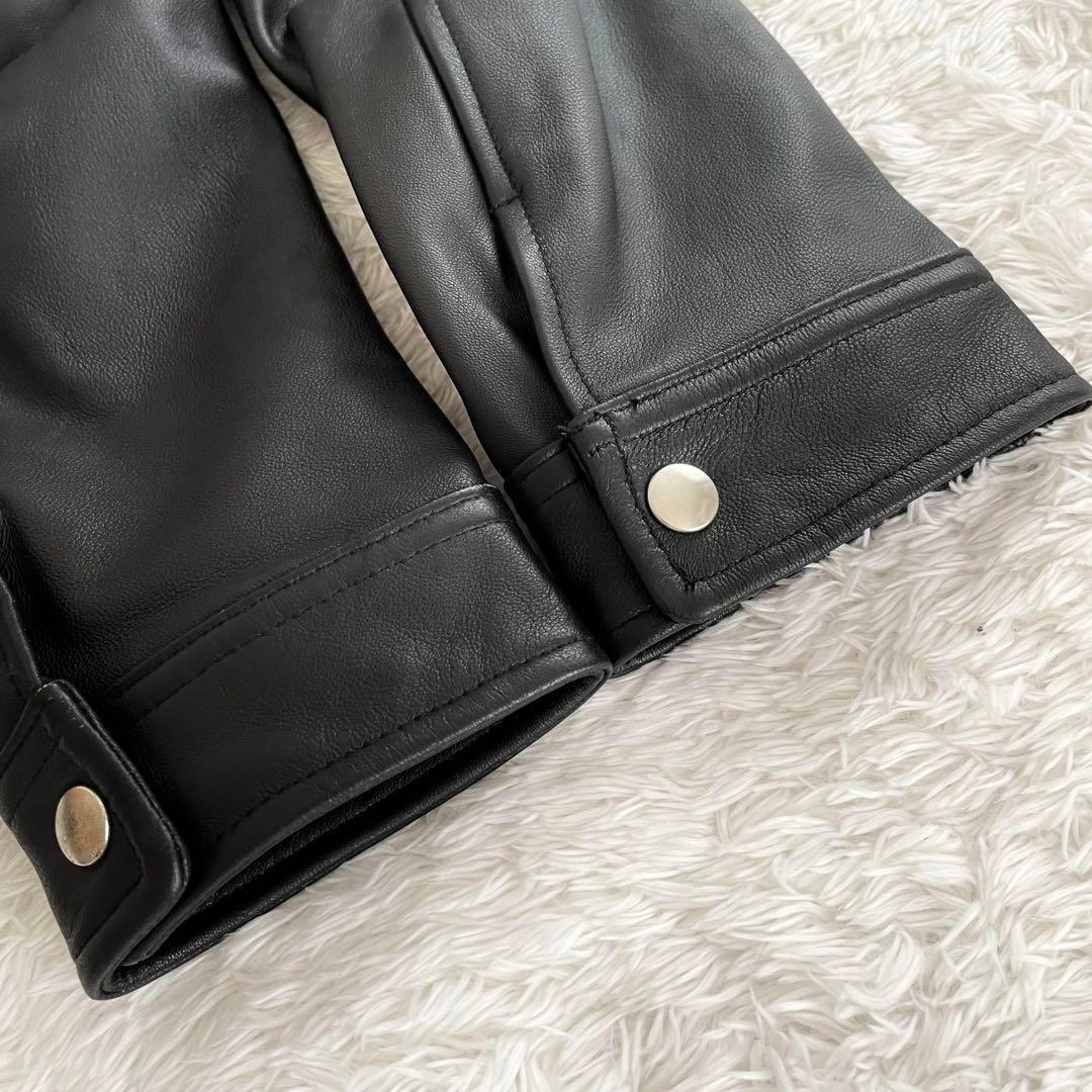 291295 HOMME VINTAGE シングルライダースジャケット