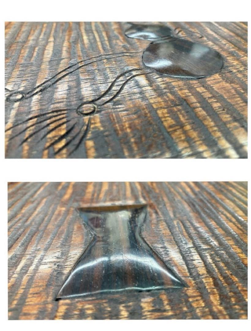 ちゃぶ台　円卓　座敷机　作家物　祥山？桝山？彫刻あり　引取可能奈良県中部