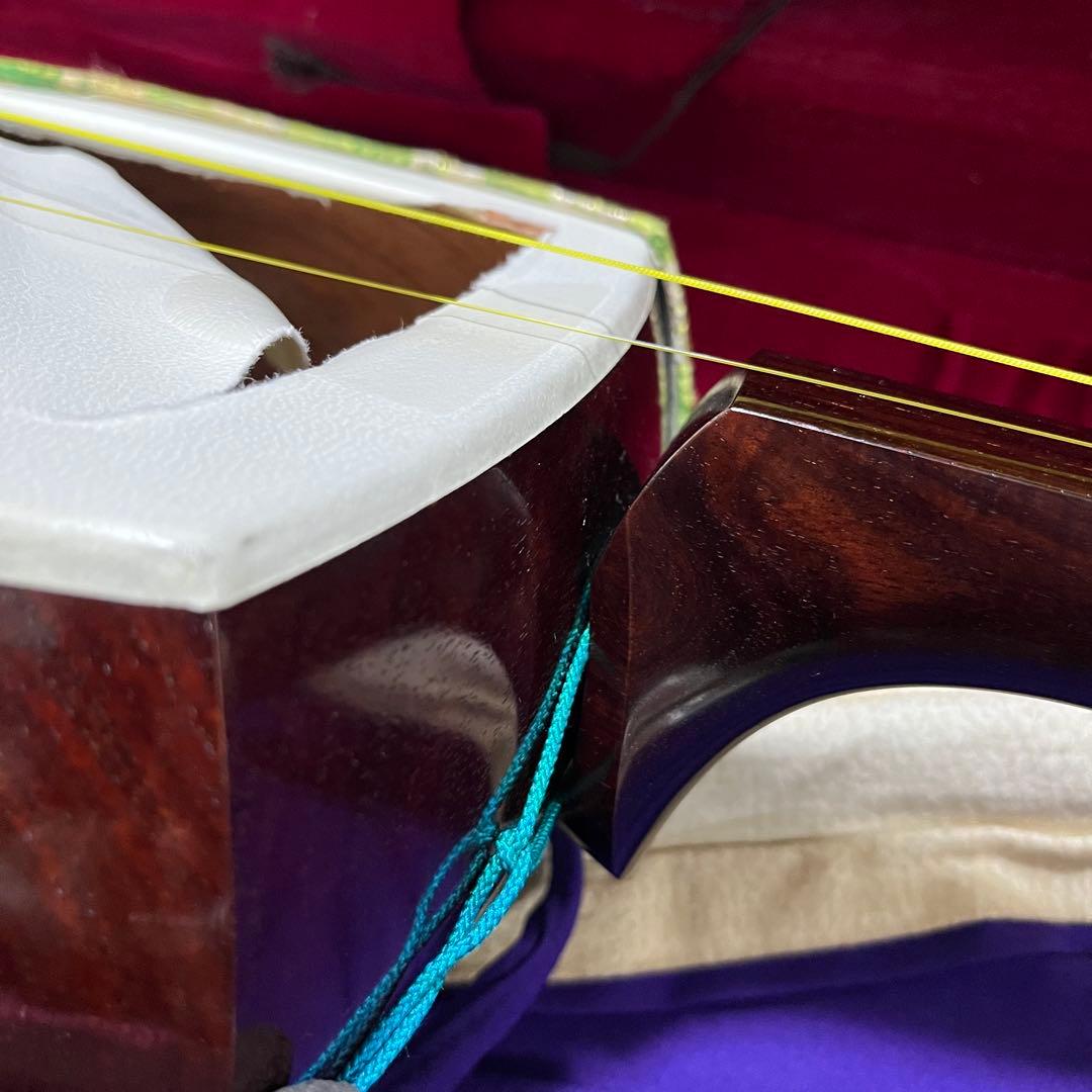 三味線 本体 3弦 白 ケース付き