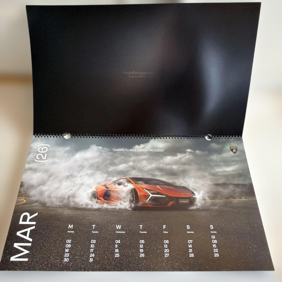 【非売品】2026年/ランボルギーニ/壁掛けカレンダー/大型