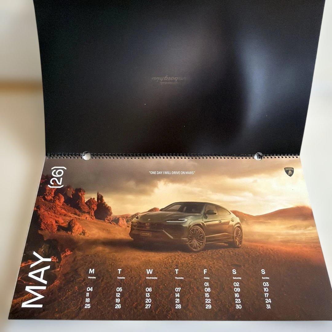 【非売品】2026年/ランボルギーニ/壁掛けカレンダー/大型
