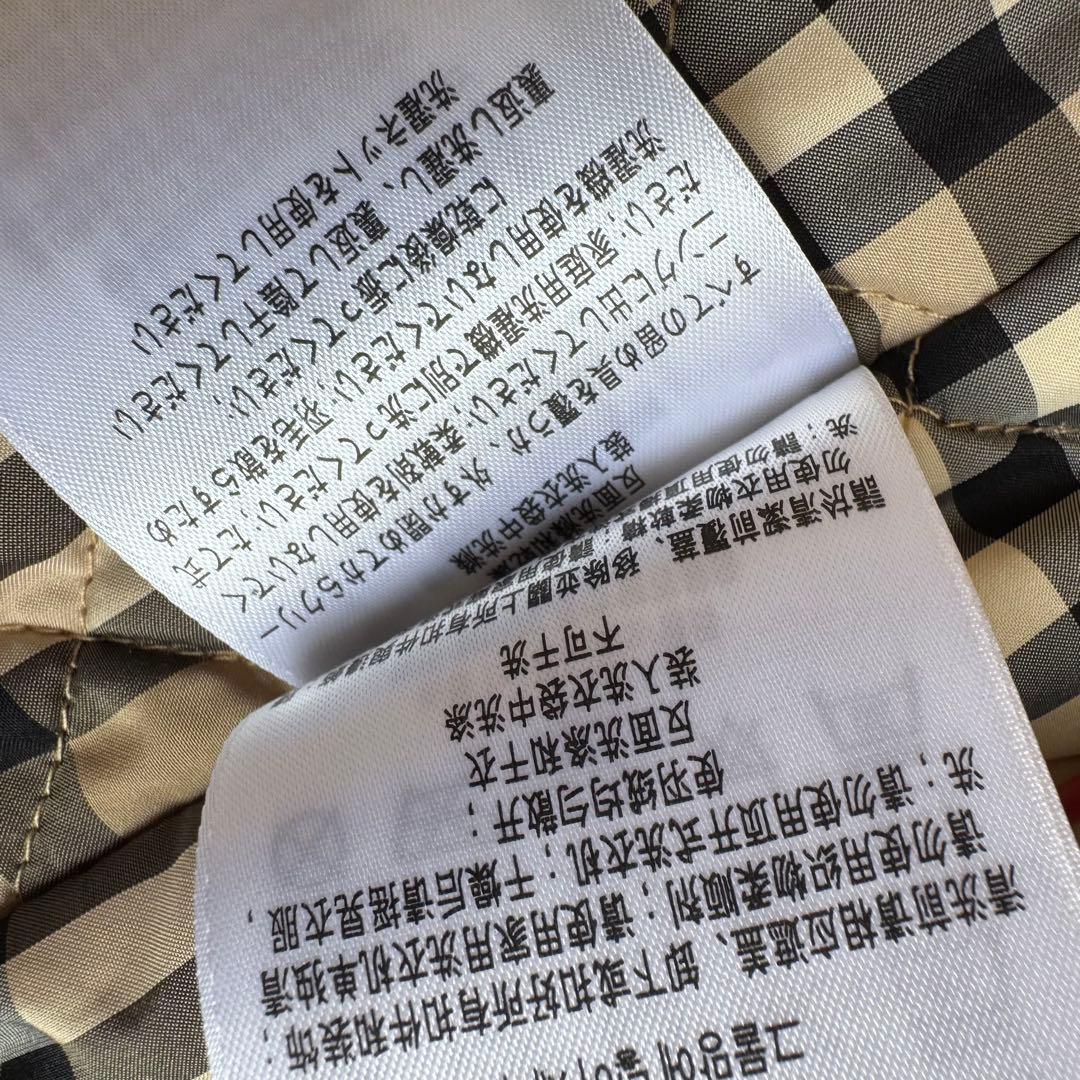 極美品 バーバリー キッズ ダウンベスト 92 赤 フード キッズ