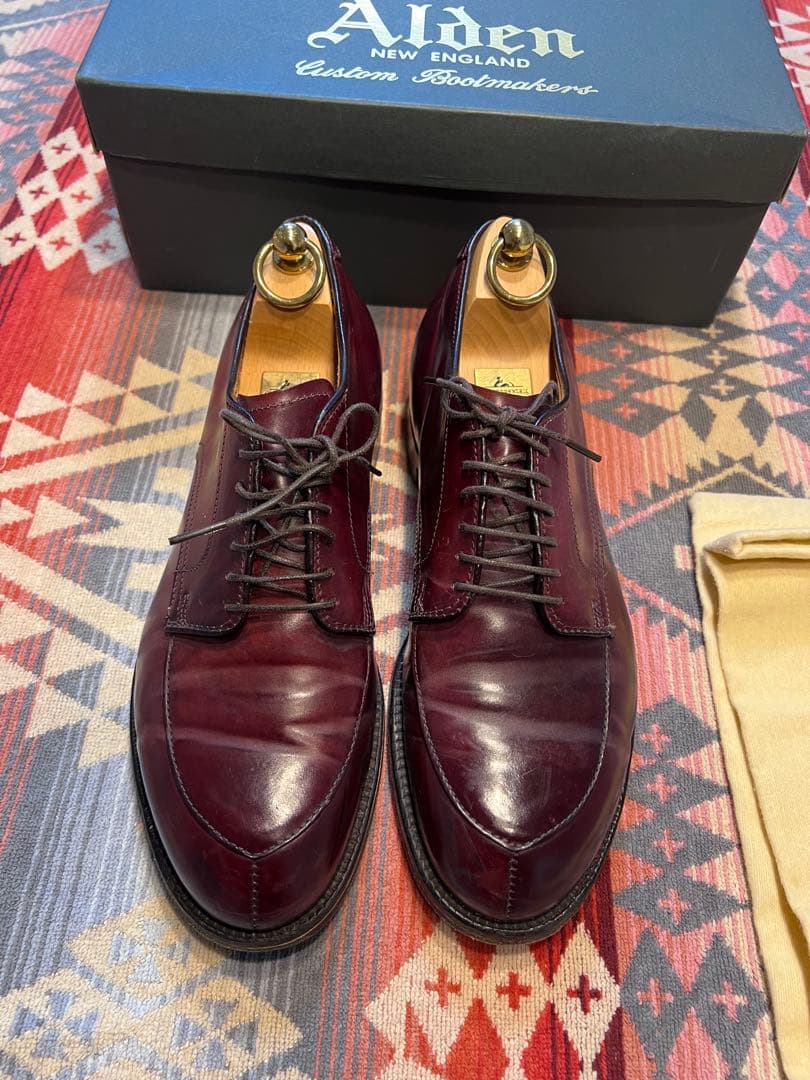 Alden オールデン Vチップ コードバン 54321 バーガンディ