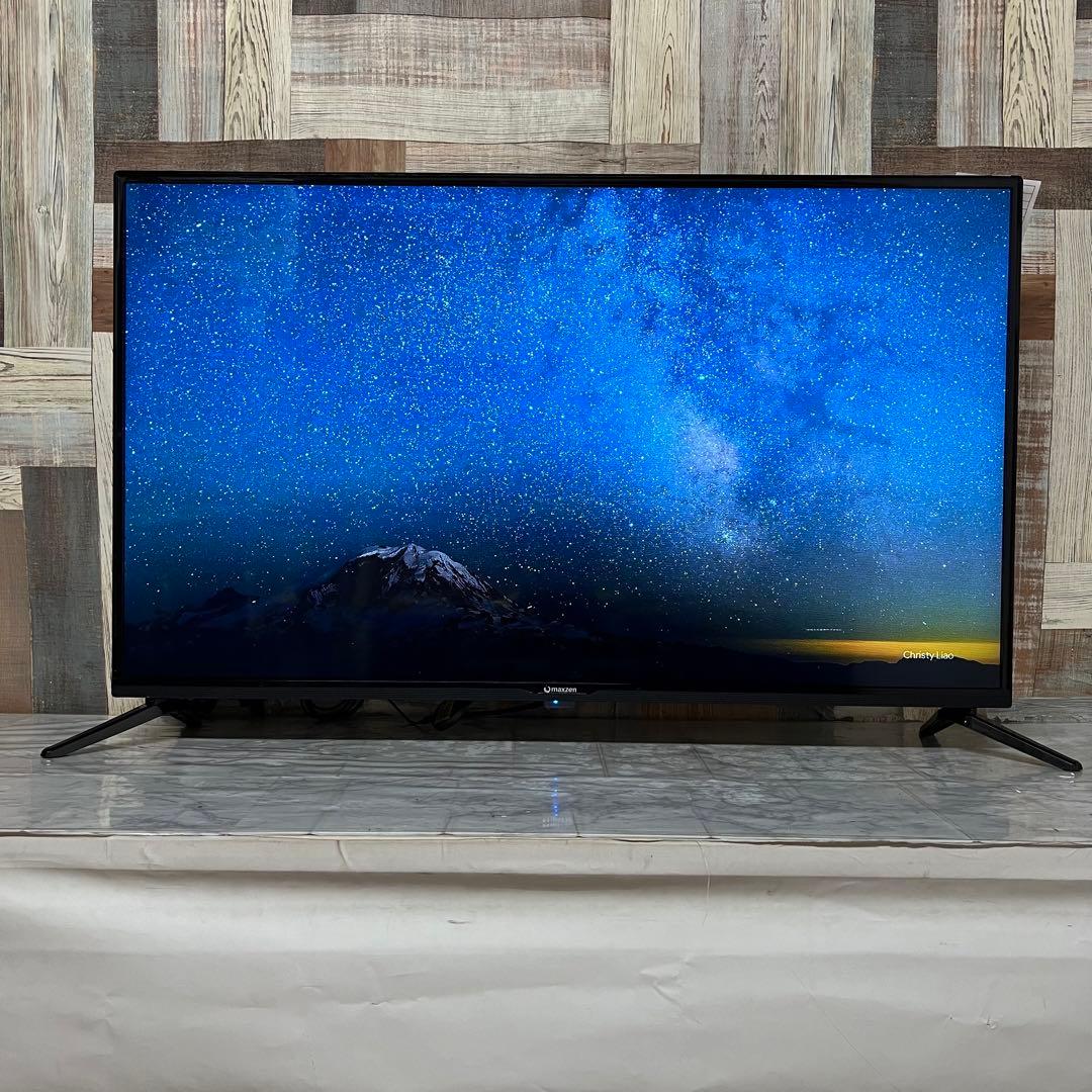 即日受渡❣️全国送料込マクスゼン43型液晶テレビゲームモード搭載。新品リモコン付