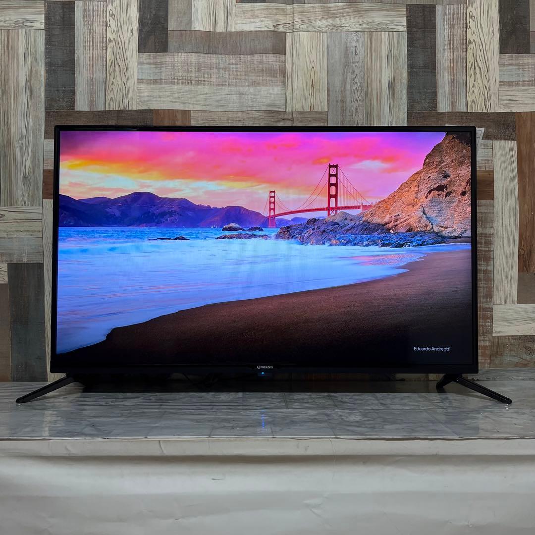 即日受渡❣️全国送料込マクスゼン43型液晶テレビゲームモード搭載。新品リモコン付