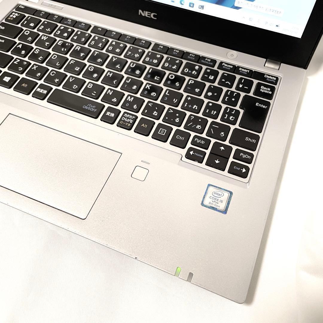 軽量ノートパソコンNEC i5-8350U メモリ8GB　SSD256