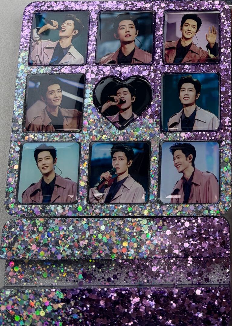 新作❣️肖戦 2番スタジオ　新両面レジン九宫格玄関置物❣️3点❣️確認用0119