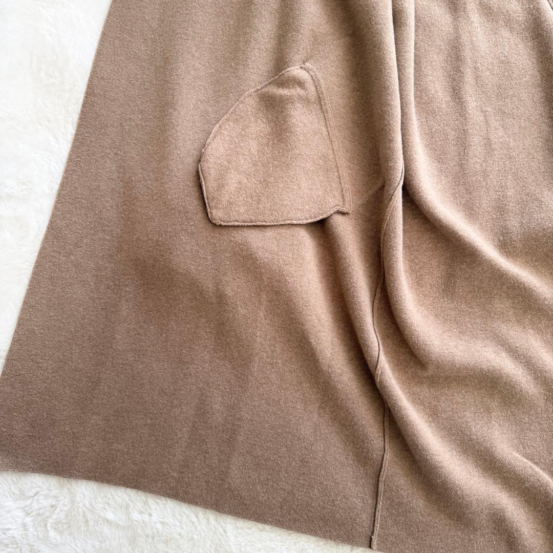 美品　現行　BURBERRY カシミヤ混　ラップコート　ベルト　キャメル