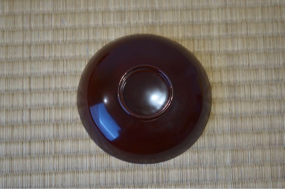 松に鶴・山水図蒔絵 溜塗 吸物椀 2客/ 高級 木製漆器 祝儀 茶懐石