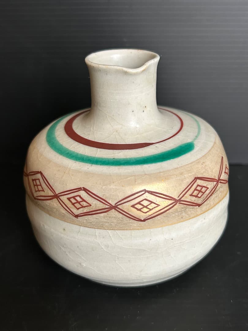 酒器 (徳利・猪口２) 人間国宝 三代徳田八十吉 (正彦銘) 作