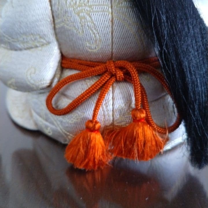 木目込み人形「三味線・女性」籠村美術織物作製⭐︎伝統工芸品