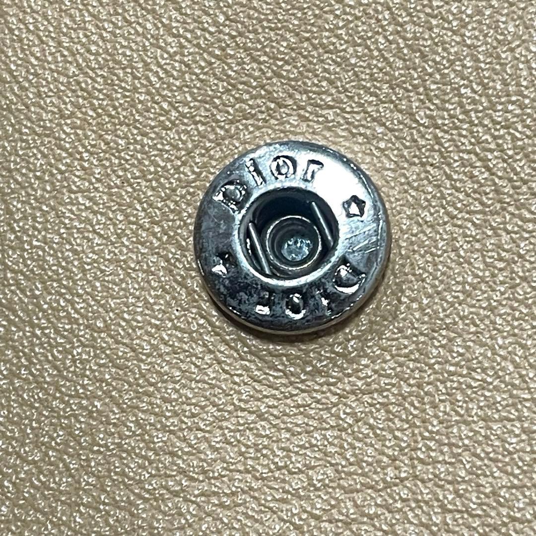【超美品】Dior ディオール　二つ折り財布　トロッター柄　ブラウン 袋付き