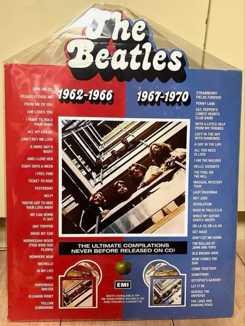 貴重　ビートルズ非売品店頭ディスプレイ　赤盤青盤