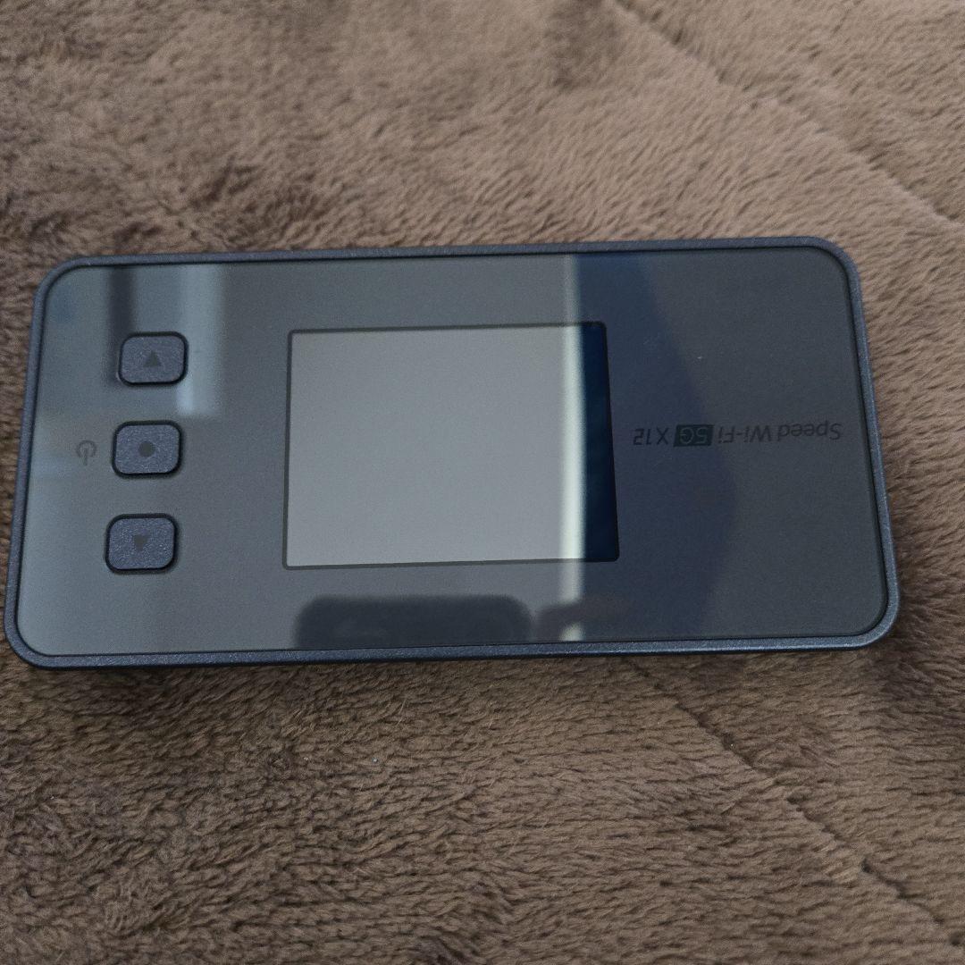 ポケットwifi本体　SpeedWi-Fi 5G X12　ブラック