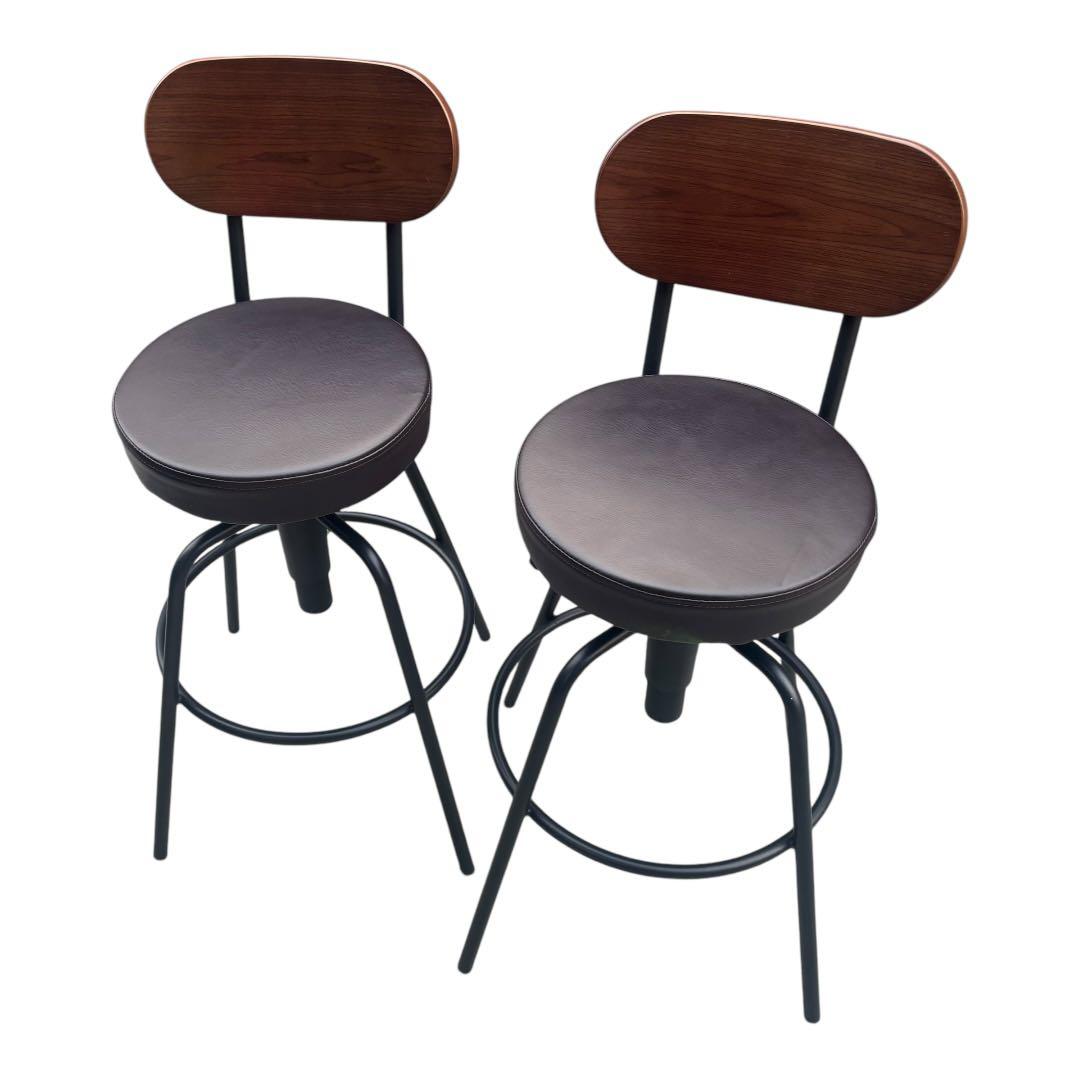 カウンターチェア ダイニングチェア 回転式 ハイチェア 椅子 クラブ 昇降式