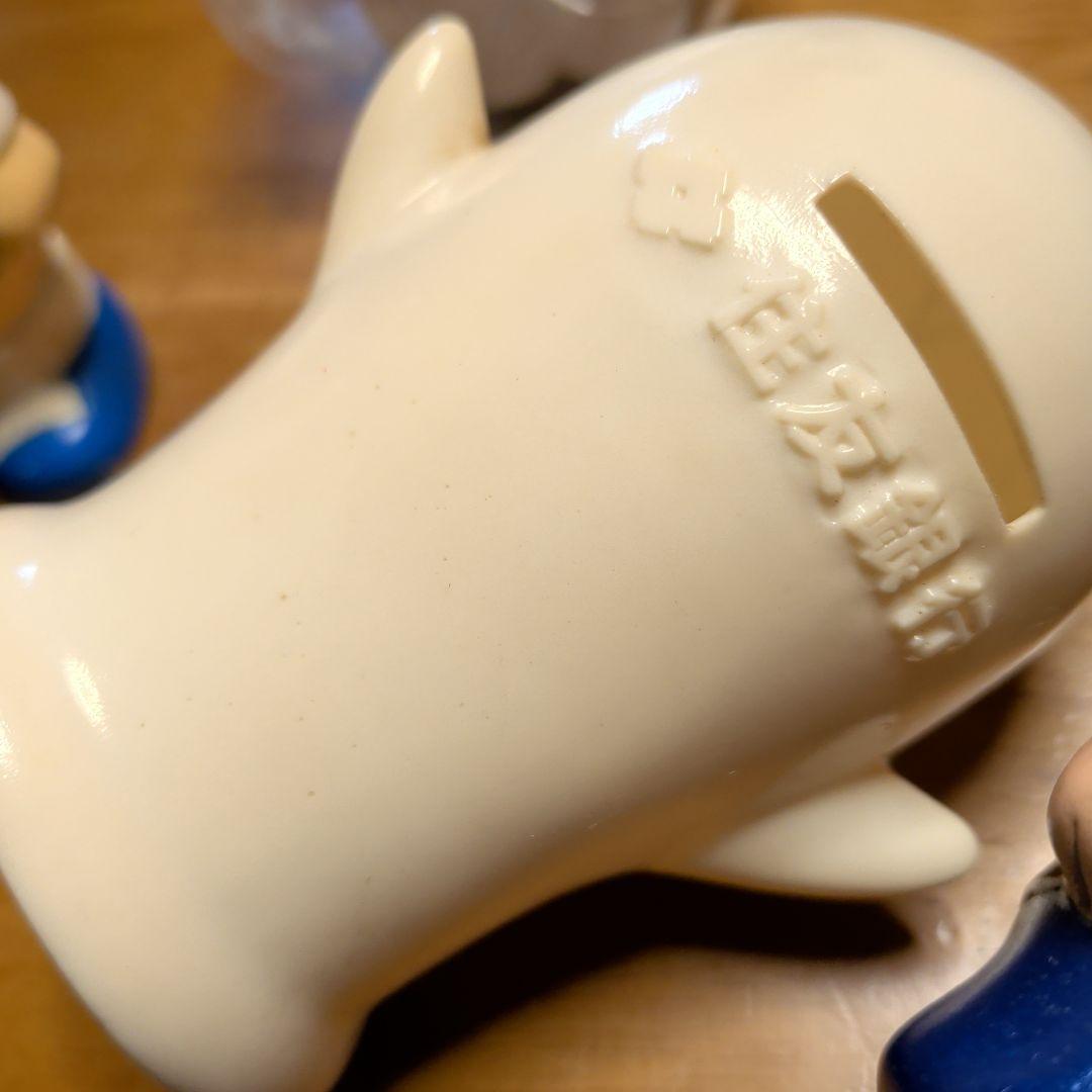 ソフビドラえもん、パーマン、ドラえもん他4体キャラクター貯金箱セット　住友銀行