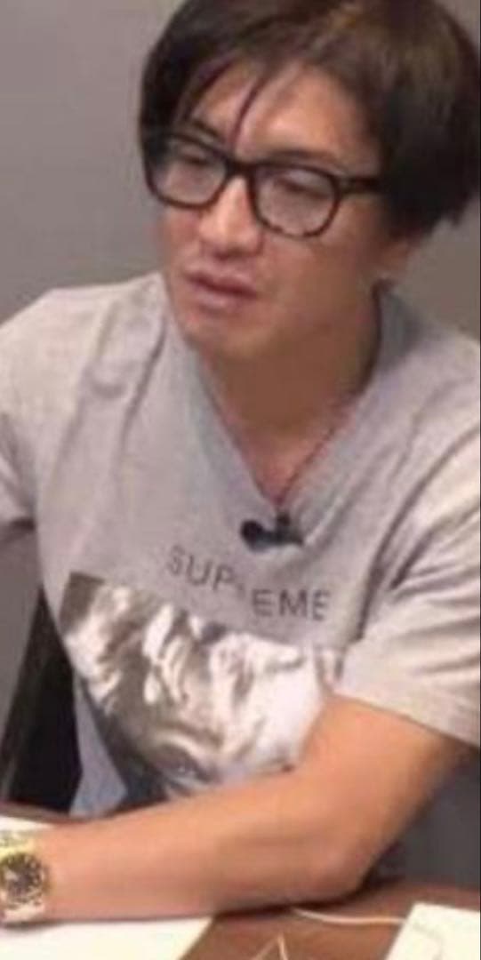 キムタク着　Supreme cry baby Tee グレー M 新品未使用