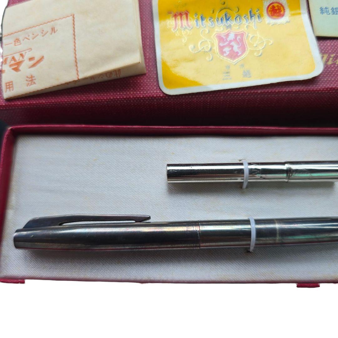 値下げNEWMAN ニューマン 純銀製 シャープペンシル シルバー