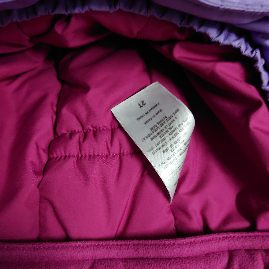 patagonia子ども用スノーボードウェア 紫とピンク