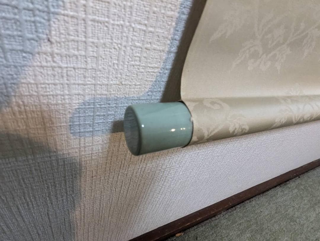 【真作】掛軸　藤森徳星　渓流にセキレイ図　細密な筆致の逸品　二重箱入　R153