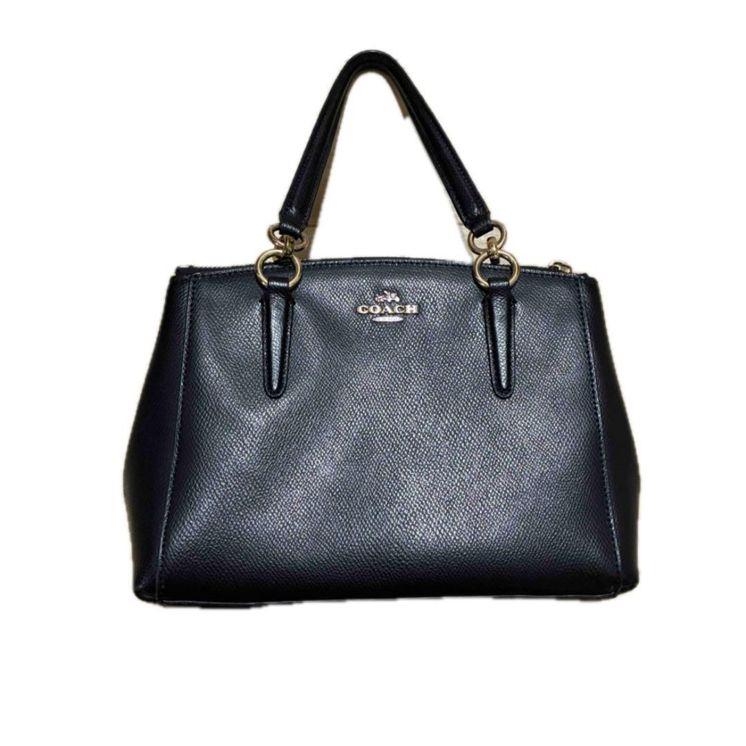 COACH（コーチ）2WAYハンドバッグ ショルダーバッグ 斜掛け レザー 黒