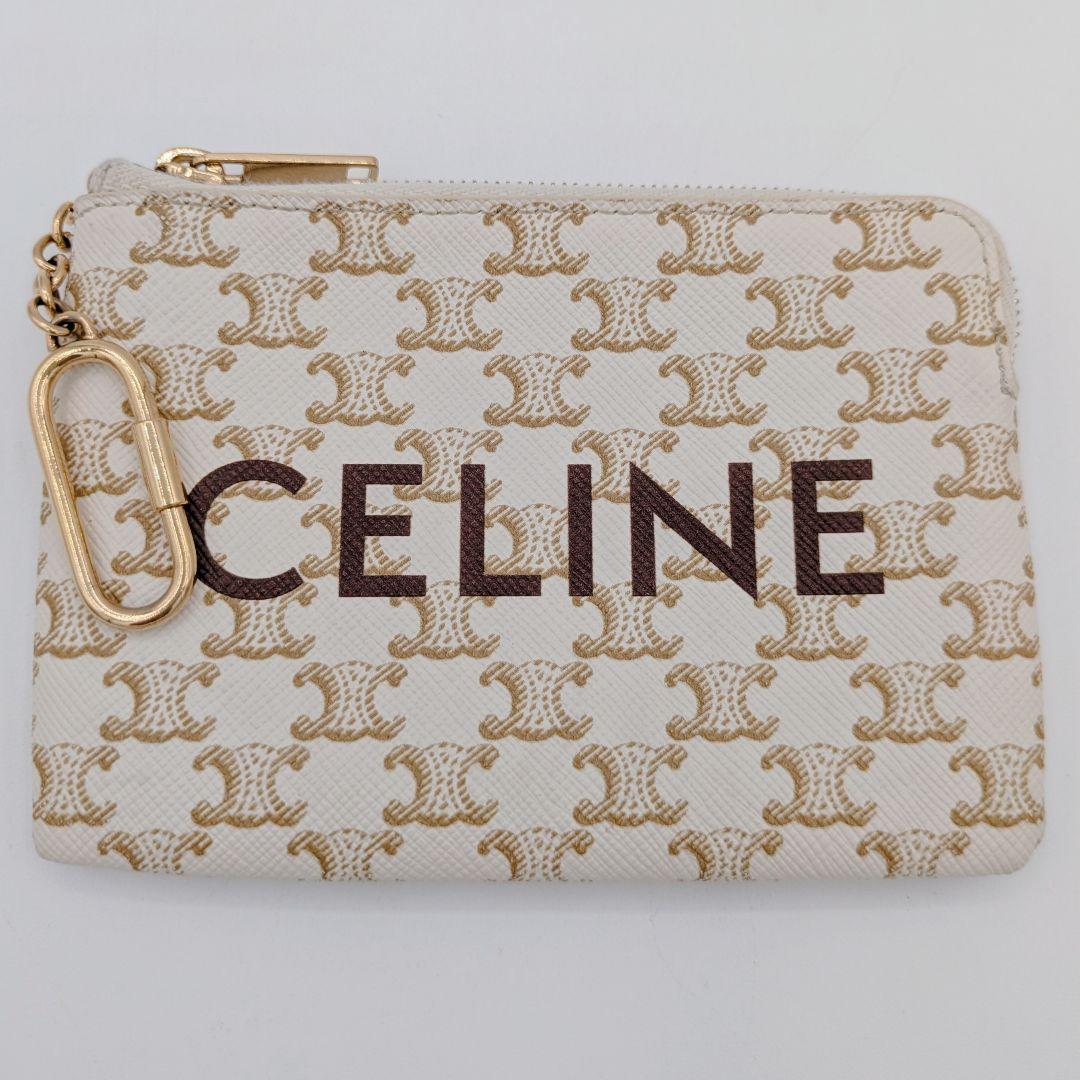 CELINE セリーヌ トリオンフ PVC ケース 白 ホワイト