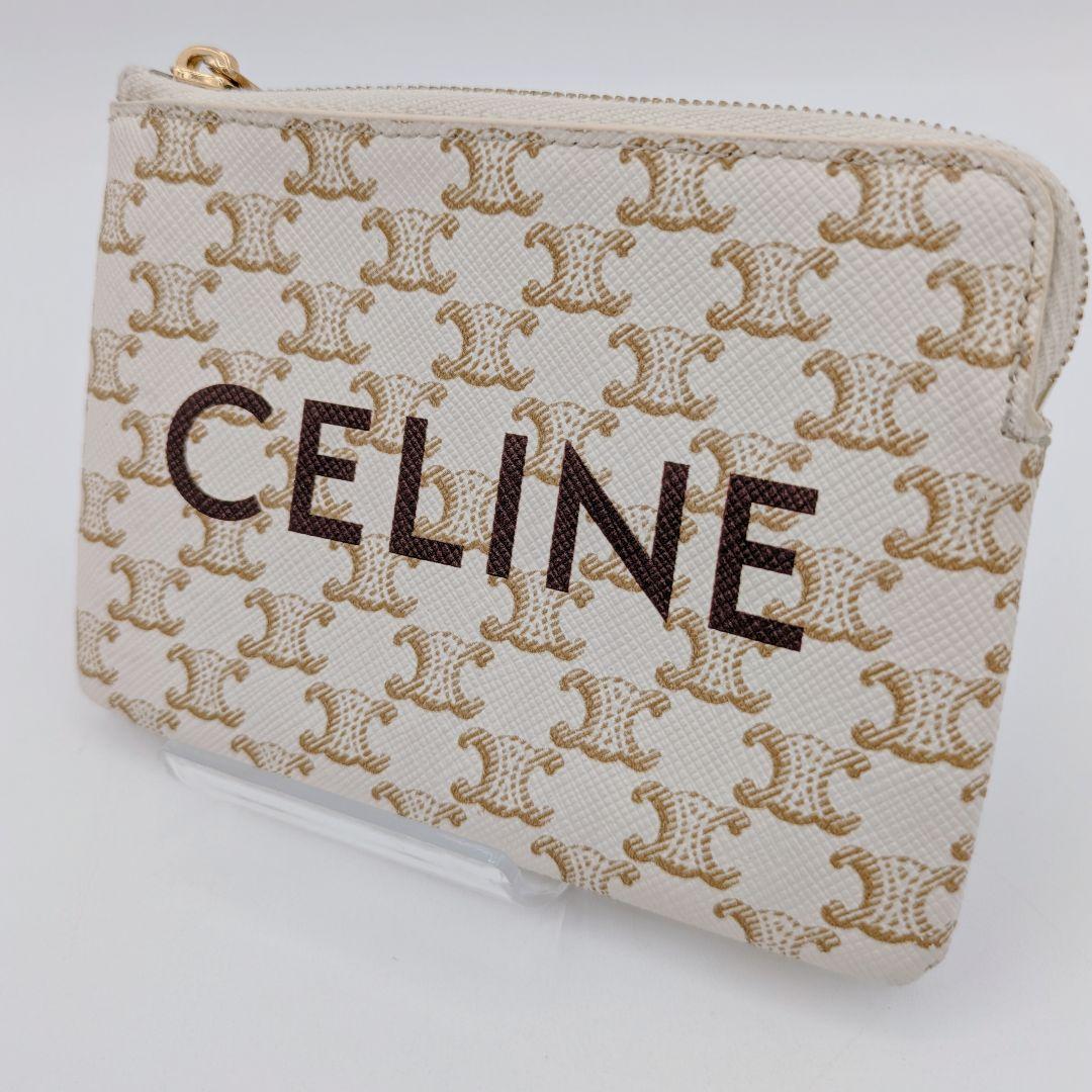 CELINE セリーヌ トリオンフ PVC ケース 白 ホワイト