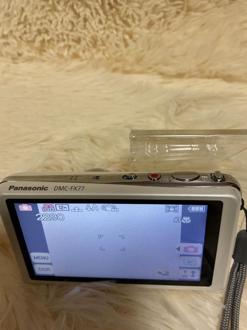 【簡易動作確認済】Panasonic DMC-FX77 ホワイト 本体 デジカメ