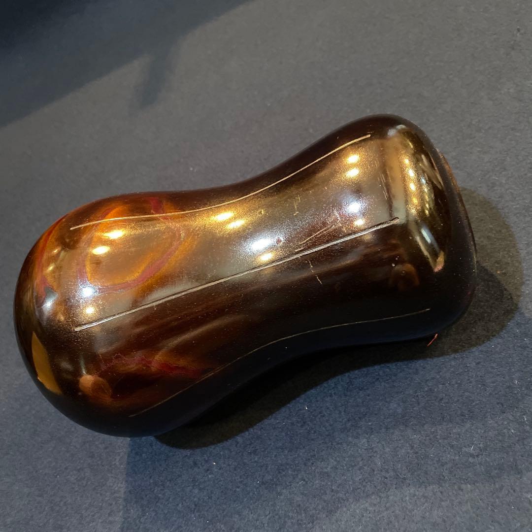 「高岡銅器」の『瓢型 紫銅 花瓶』【凰山】(造)共箱　花器　花入　花瓶