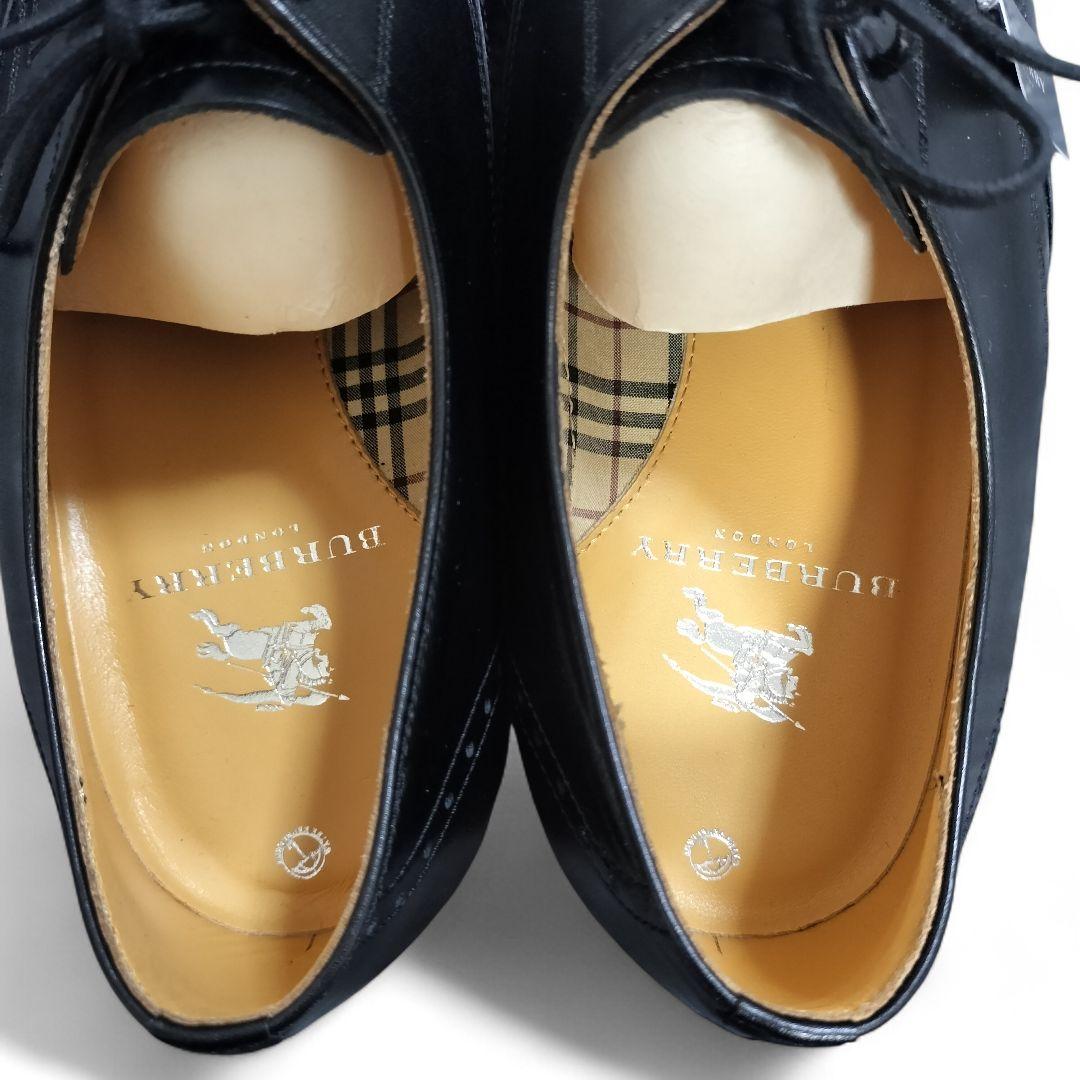 未使用✨BURBERRY ブラック シューズ　ウイングチップ ビジネス 箱付