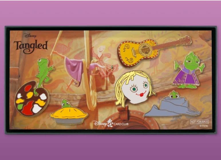 ディズニーJCB　ポイント交換　塔の上のラプンツェル ピンバッジセット　パスカル