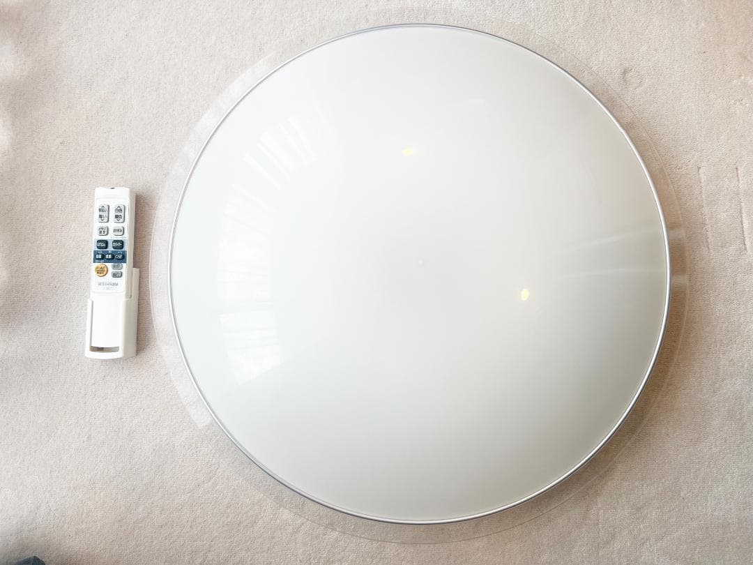 【2台セット】LEDシーリングライト クリアフレーム12畳調色